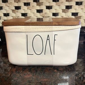 Rae Dunn bread loaf box, with lid, NWT